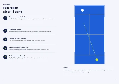 Side 4–5 af Brochure for padelcenter – 12 sider