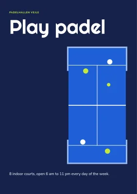 Brochure for a padel centre – 12 pages