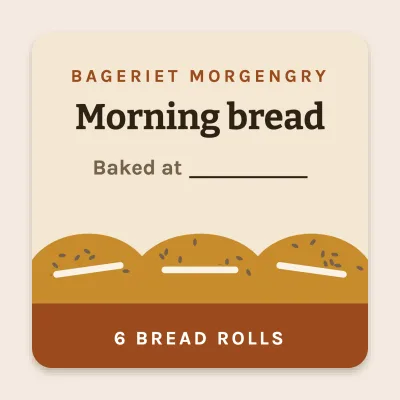 Morning rolls baked at