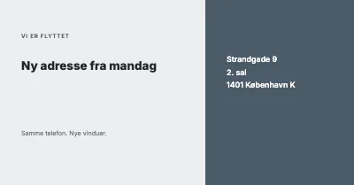 Ny adresse