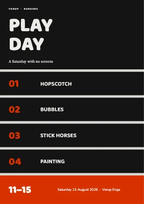 Play day — no screens in Vorup