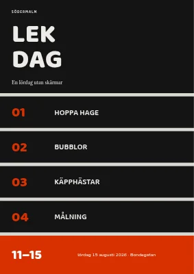 Lekdag — inga skärmar i Vorup