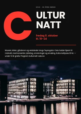 Kulturnatt i Haderslev — rød initial