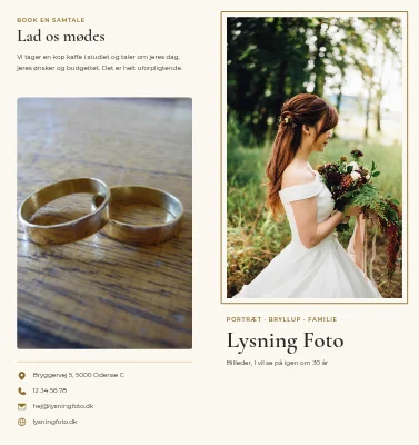 Fotograf: portræt og bryllup