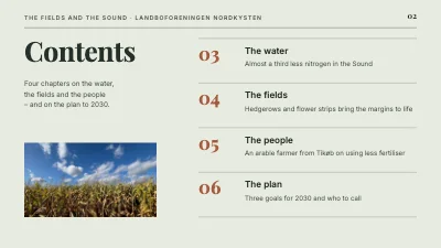 Page 2 of Sustainable farming — the fields and the Sound