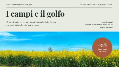 Agricoltura sostenibile — i campi e l'Øresund