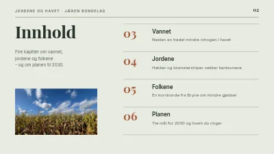 Side 2 av Bærekraftig landbruk — markene og Sundet