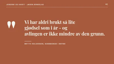 Side 5 av Bærekraftig landbruk — markene og Sundet