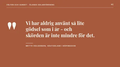 Sida 5 av Hållbart jordbruk — fälten och Sundet