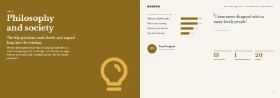 Pages 18–19 of Course programme for a folk high school – 48 pages