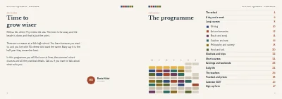 Pages 2–3 of Course programme for a folk high school – 48 pages