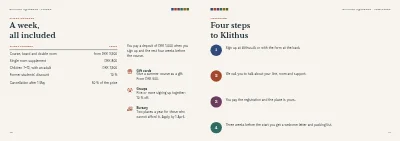 Pages 40–41 of Course programme for a folk high school – 48 pages