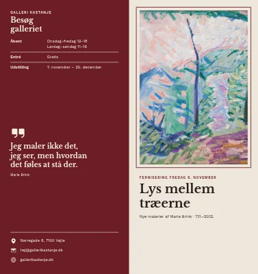 Fernisering i galleriet