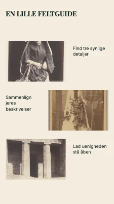 Side 2 af Et portræt, flere læsninger · Hjørnestudie