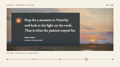 Page 6 of Skagen town walk — the painters’ town