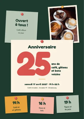 Fête d'anniversaire — panneau d'affichage