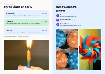 Page 2 of Children's birthday: packages