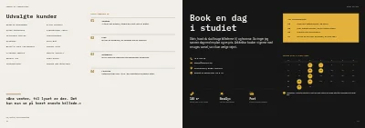 Side 18–19 af Portfolio for produkt- og arkitekturfotograf – 20 sider
