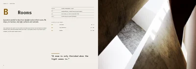 Pages 8–9 of Portfolio for a product and architecture photographer – 20 pages