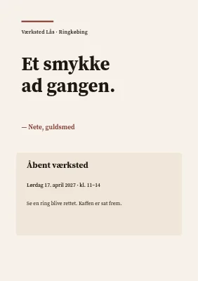 Et smykke ad gangen i Ringkøbing