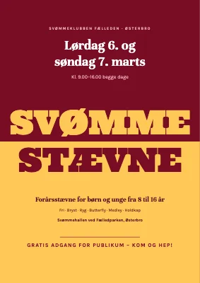 Svømmestævne — forårsstævne
