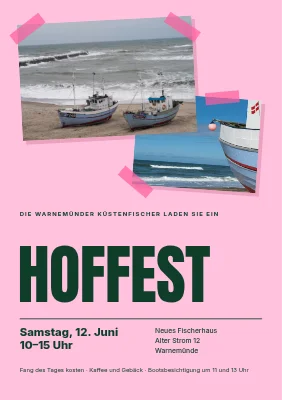 Tag der offenen Tür an der Küste — angeklebte Fotos