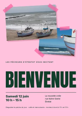 Portes ouvertes sur la côte — photos scotchées