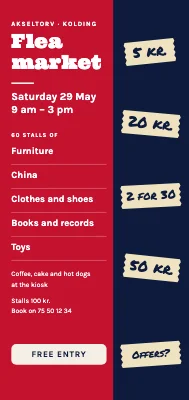 Flea market — on the square