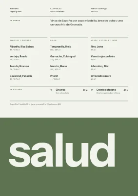 Página 2 de Bar de tapas — carta de tapas y vinos