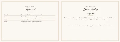 Seiten 20–21 von Wedding programme with songs and seating plan – 24 pages