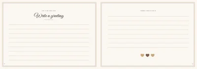Seiten 22–23 von Wedding programme with songs and seating plan – 24 pages