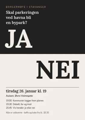Bymøte — ja eller nei