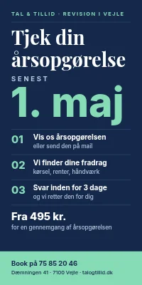 Dørplakat til revisor — hjælp til årsopgørelsen