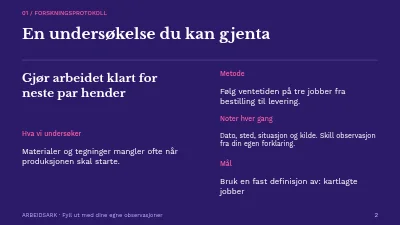 Side 2 av Arbeidsflyt for workshop