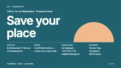 Page 6 of Yoga course — yoga for your back
