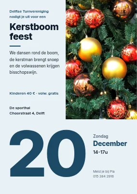 Kerstboomfeest — grote datum