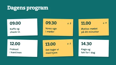Side 2 af Teamworkshop — færre og bedre møder