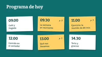 Página 2 de Taller de equipo — menos reuniones, mejores reuniones