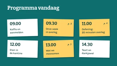 Pagina 2 van Teamworkshop — minder, betere meetings