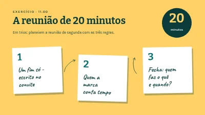 Página 4 de Workshop de equipa — menos reuniões, melhores reuniões