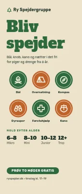 Roll-up til spejdergruppe — bliv spejder