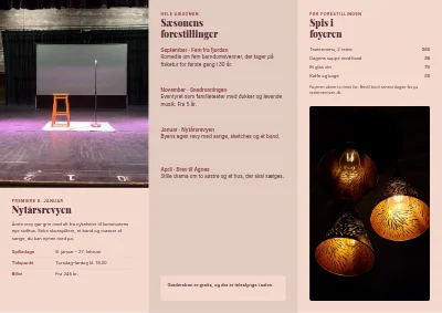 Side 2 af Teatrets sæsonprogram