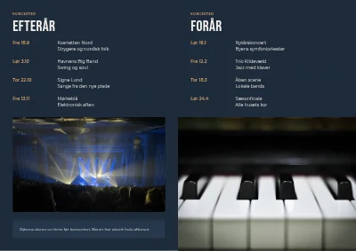 Side 2 af Musikhusets sæsonprogram