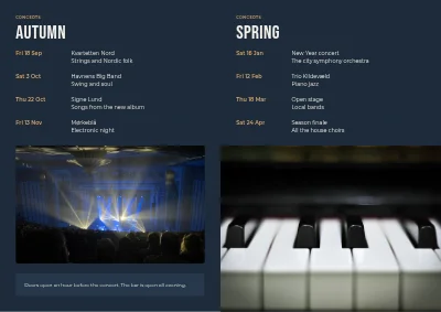 Page 2 of Music house season programme