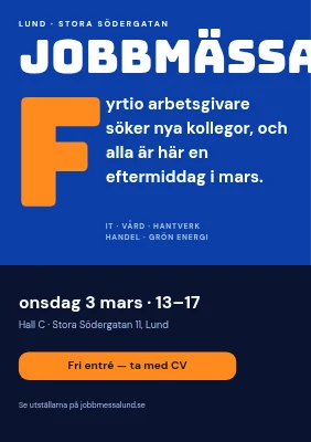 Jobbmässa — 40 arbetsgivare