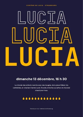 Procession de Sainte-Lucie — LUCIA en trois étapes