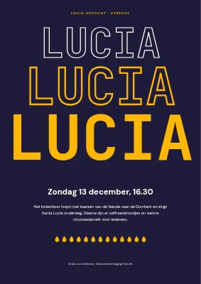 Lucia-optocht — LUCIA in drie stappen