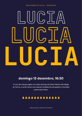 Procissão de Lucia — LUCIA em três passos