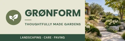 GRØNFORM — Landscaping facade sign