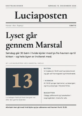 Luciaoptog — avisforside